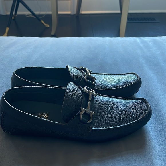 Men’s Brown Ferragamo Loafer Slip On Sz 10.5 - Picture 6 of 10